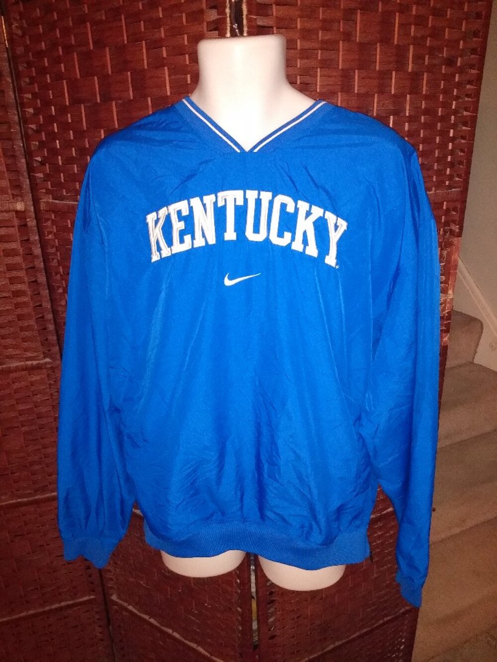 Vintage Nike Team Kentucky Wildcats Pullover Windbreaker Jacket Y2K Swoosh